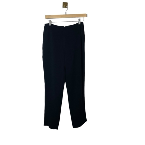 Ralph Lauren Green Label Women’s Straight Leg Triacetate Trousers Black Size 8 - Picture 1 of 9